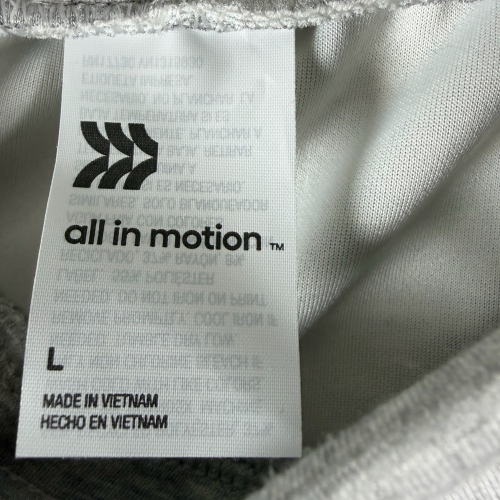 All In Motion™ Women's Airy Sleek Wide Leg Sweatpants - Heathered Gray L - Picture 8 of 11